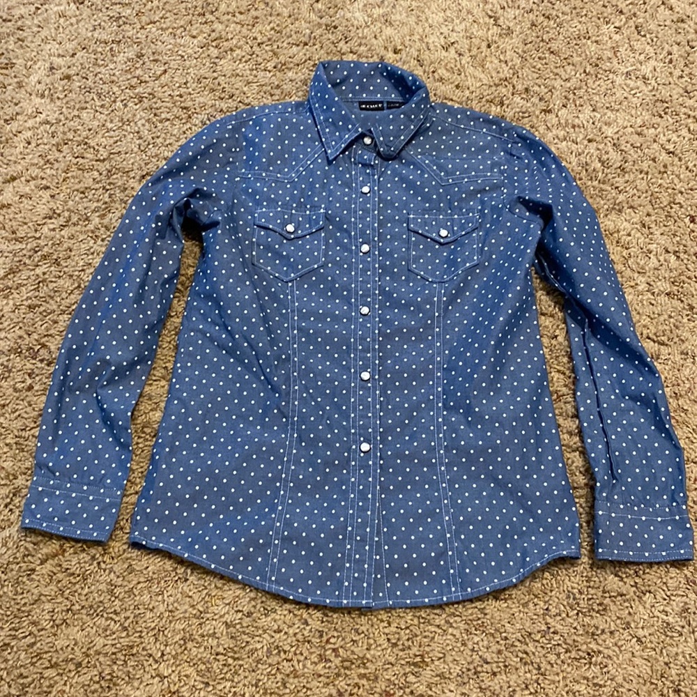 Cruel Girls western button down shirt L/10